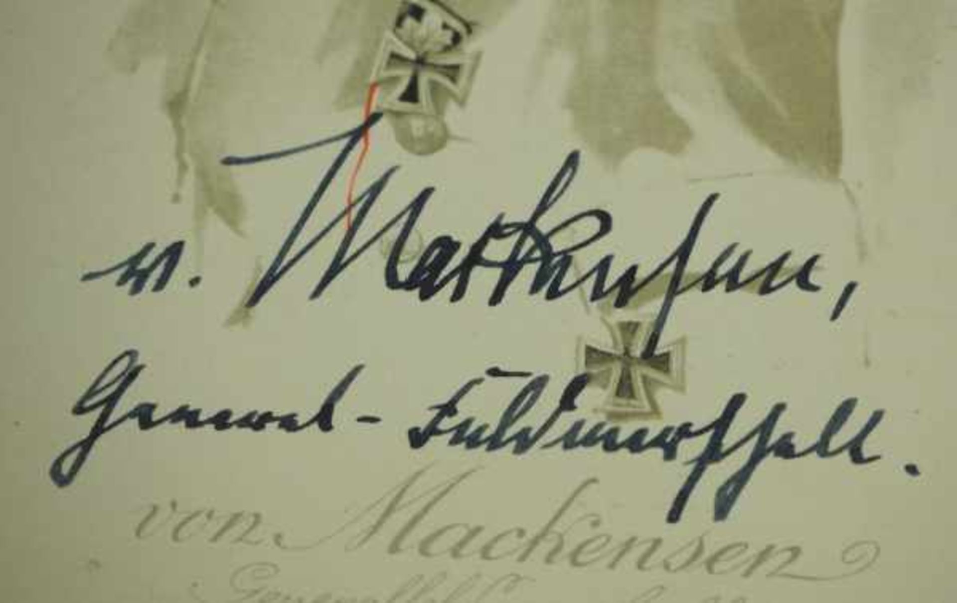 3.3.) Autographenvon Mackensen, August.(1849-1945). Generalfeldmarschall und Adjutant Kaiser Wilhelm - Image 3 of 6