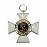 1.1.) Kaiserreich (bis 1933)Bayern: Militär-Sanitäts-Orden, Kreuz 2. Klasse.Silber, die Medaillons
