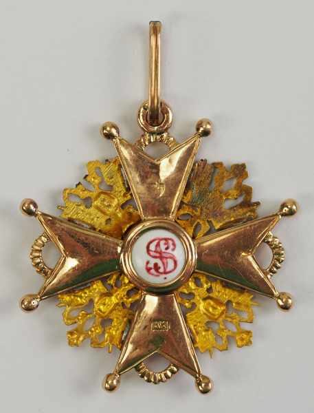 2.2.) WeltRussland: Kaiserlicher und Königlicher Orden vom heiligen Stanislaus, 2. Modell, 2. Typ ( - Image 3 of 6
