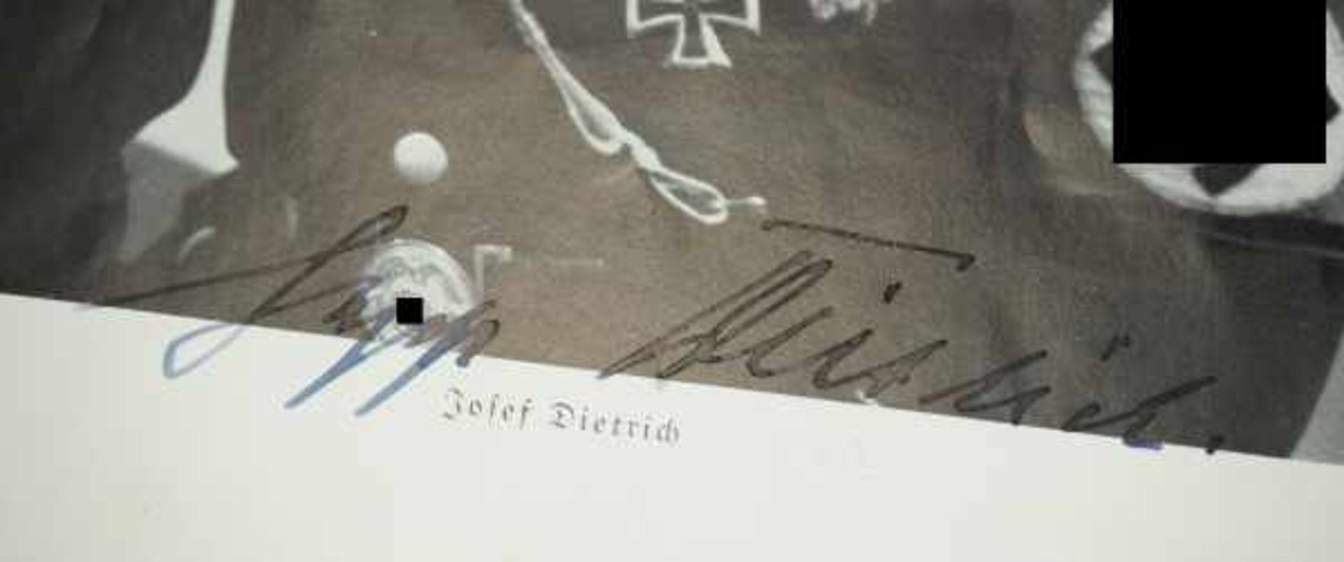 3.3.) AutographenDietrich, Sepp.(1892-1966). Kommandeur der Leibstandarte SS Adolf Hitler, SS- - Image 4 of 4