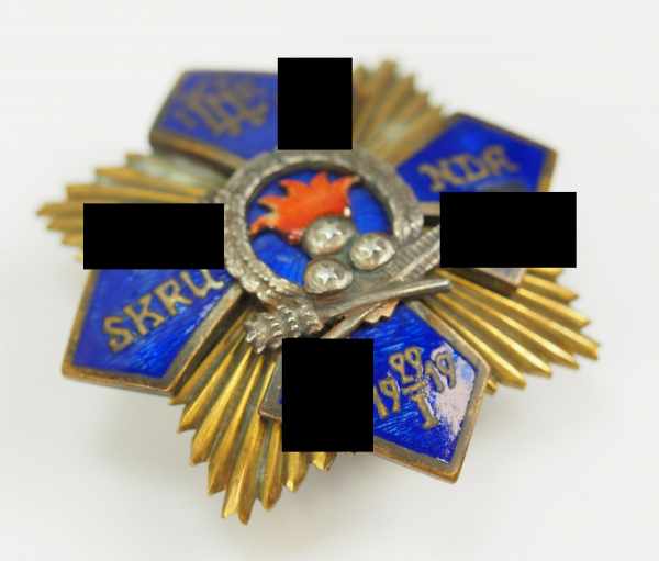2.1.) EuropaLettland: Abzeichen der 1. unabhängigen Kompanie (Skrunda).Buntmetall, teilweise - Image 2 of 3