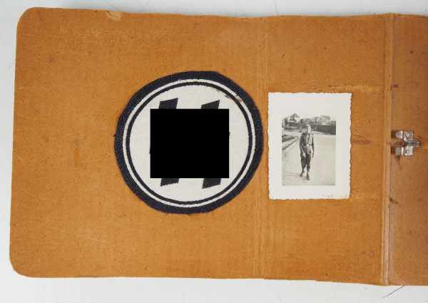 3.2.) Fotos / PostkartenSS Fotoalbum - Flak-Abteilung.Ordner, mit aufgeklebten Motiven und - Image 4 of 12