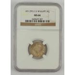 7.4.) MünzenÄgypten: Abdul Hamid (1293) - Qirsh.MS 64, in NGC Holder.Zustand: I-7.4 ) Coins