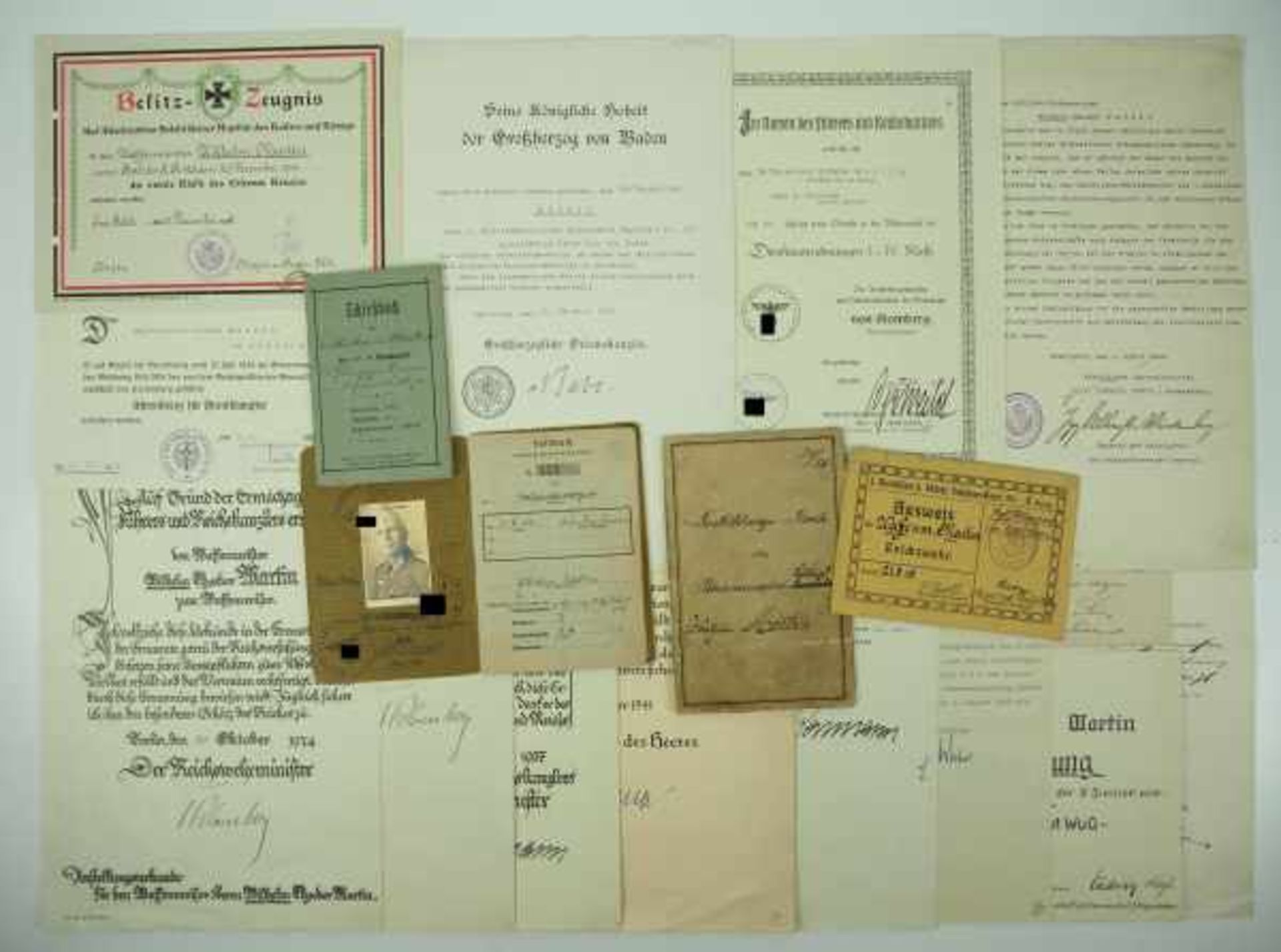3.1.) Urkunden / DokumenteWürttemberg: Nachlass eines Waffenrevisors des Infanterie-Regiment 126 / - Image 2 of 4