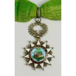2.2.) WeltLiberia: Orden der Pioniere von Liberia, Komtur Dekoration.Silber vergoldet, teilweise
