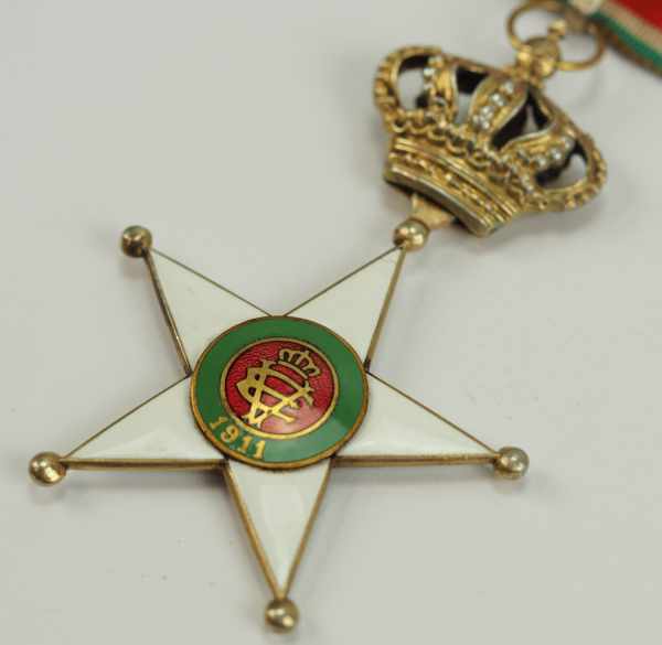 2.1.) EuropaItalien: Kolonial Orden des Sterns von Italien, Komturkreuz.Silber vergoldet, - Image 2 of 3