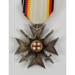 1.1.) Kaiserreich (bis 1933)Waldeck: Verdienstkreuz, 4. Klasse mit Schwertern.Silber, mehrteilig