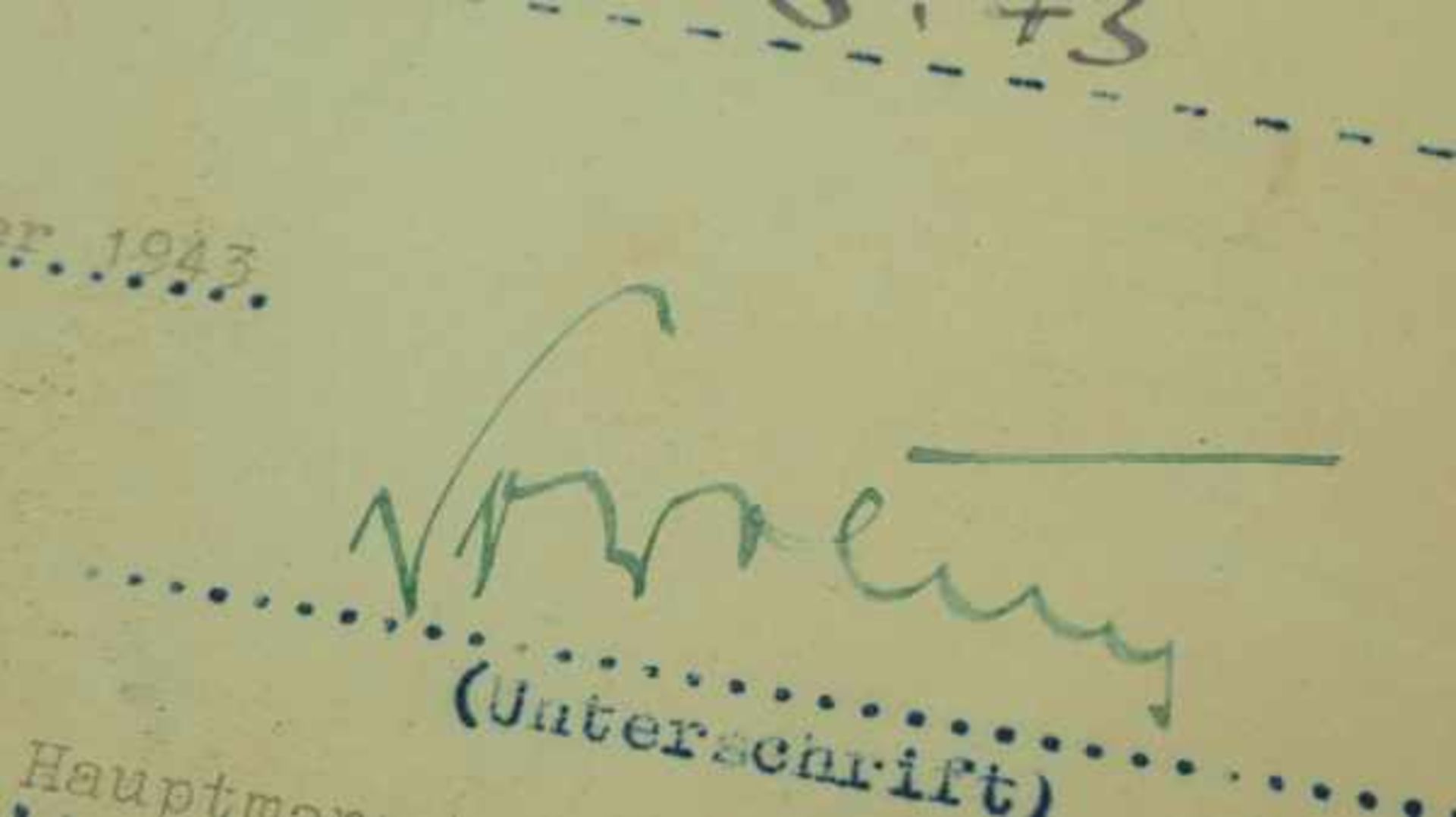 3.3.) Autographenvon Bonin, Hubertus / Nowotny, Walter.Antrag auf Verleihung der Frontflugspange für - Image 4 of 6