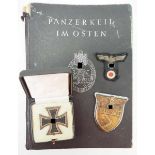 1.2.) Deutsches Reich (1933-45)Nachlass eines Panzer-Soldaten.1.) Eisernes Kreuz, 1939, 1. Klasse,