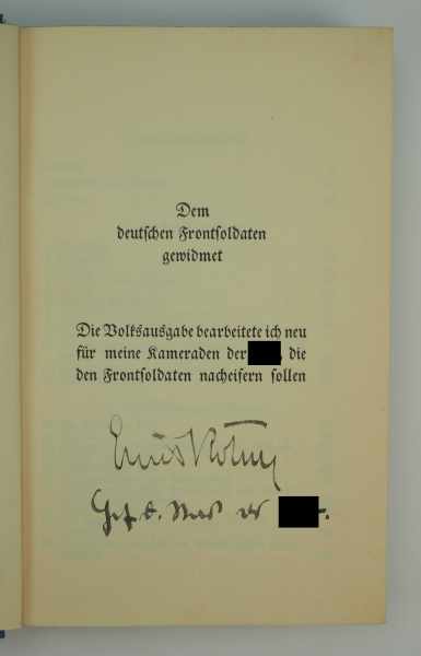 6.1.) LiteraturRöhm, Ernst: Die Geschichte eines Hochverräters - mit Widmungsautograph.Zentralverlag - Image 2 of 8