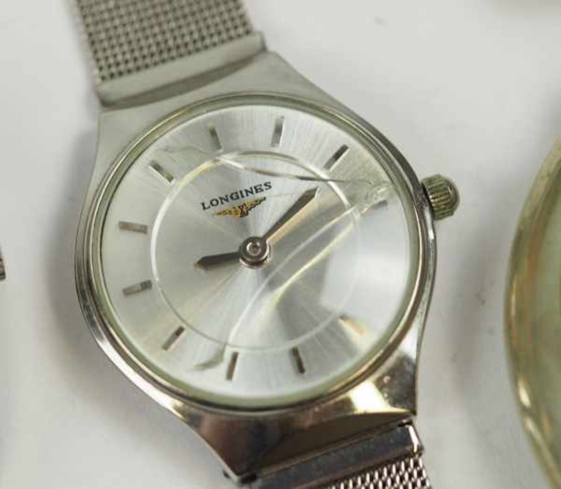 7.5.) UhrenLot Taschenuhren.Diverse. U.a. Logines und Junghans.Zustand: II7.5 ) Watches - Image 4 of 6