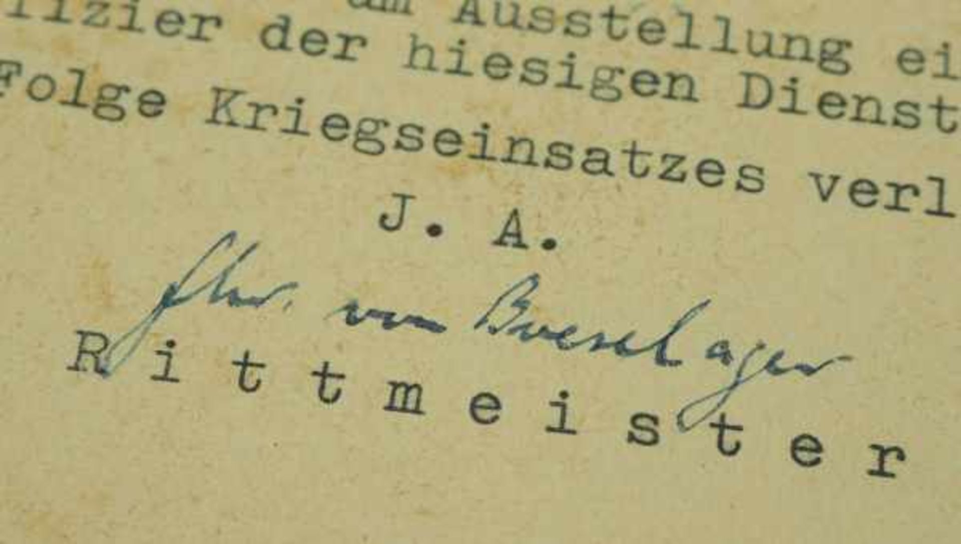 3.3.) AutographenFreiherr von Boeselager, Philipp.(1917-2008). Rittmeister, Angehöriger des - Bild 3 aus 4