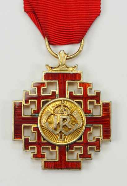 5.1.) SammleranfertigungenPreussen: Jerusalemkreuz.Vergoldet, teilweise emailliert, mehrteilig - Image 2 of 6