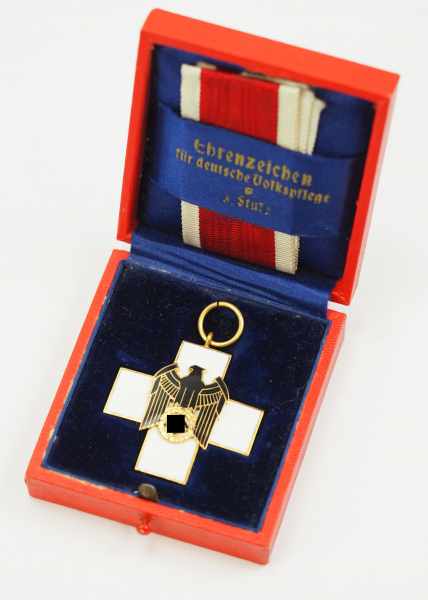 1.2.) Deutsches Reich (1933-45)Ehrenzeichen der Deutschen Volkspflege, 3. Stufe, im Etui.