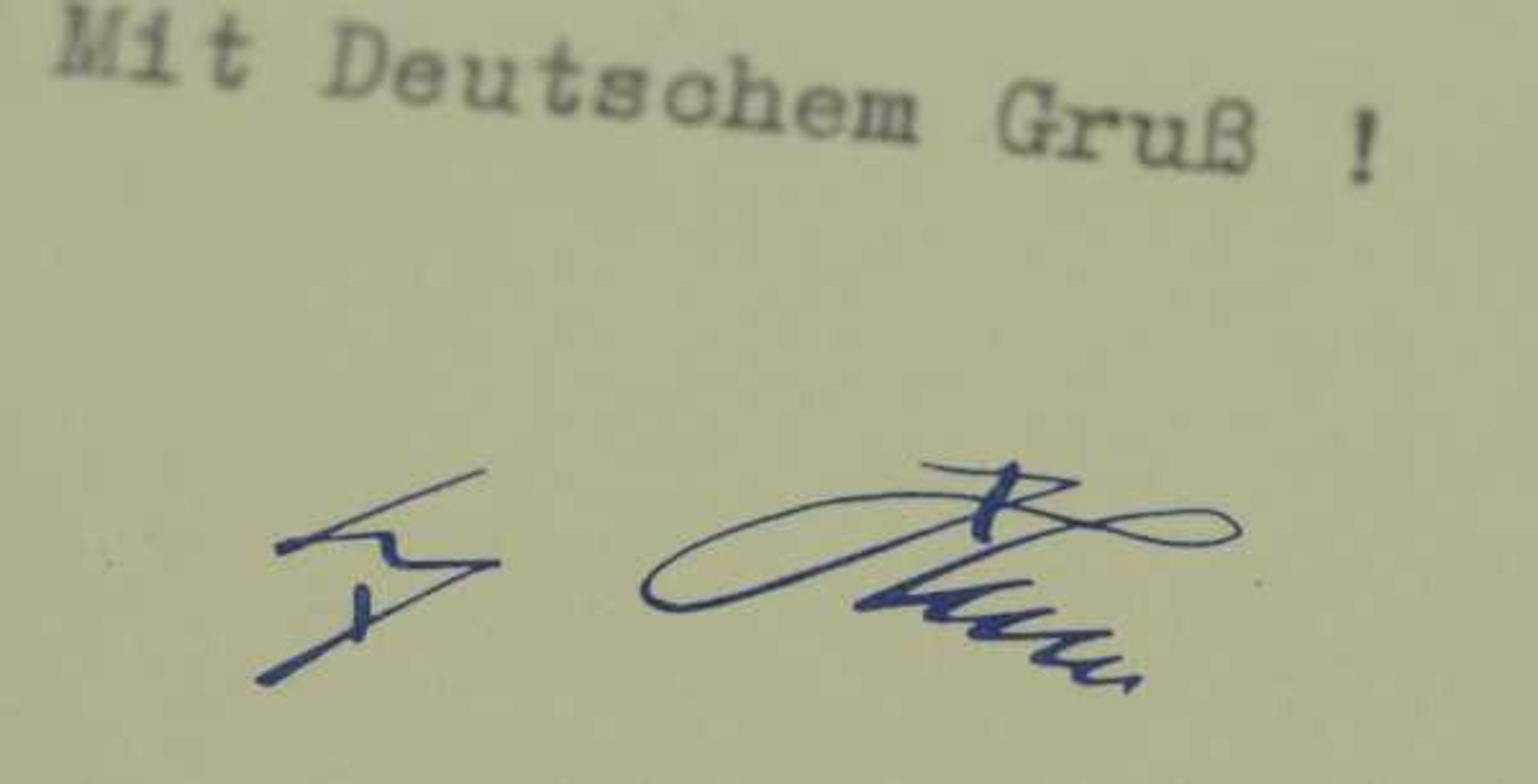 3.3.) AutographenHitler, Adolf.(1889-1945). Führer und Reichskanzler. Eigenh. Autograph auf - Image 3 of 4