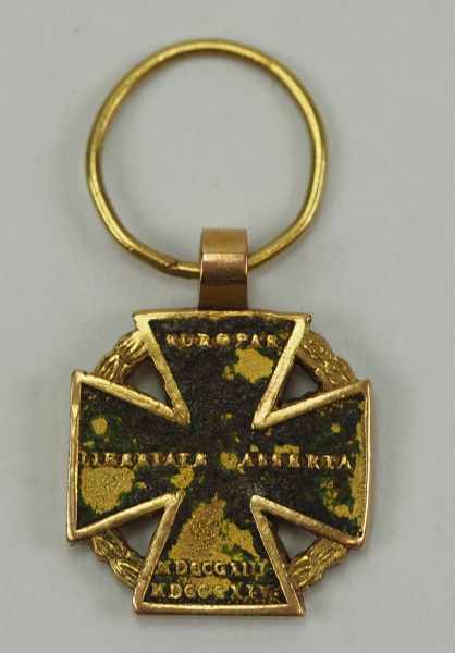 2.1.) EuropaÖsterreich: Kanonenkreuz Miniatur aus dem Nachlass des Baron de Posson.Gold, - Image 3 of 4