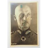3.3.) AutographenLeeb, Wilhelm Ritter von.(1876-1956). Generaloberst und Oberbefehlshaber der