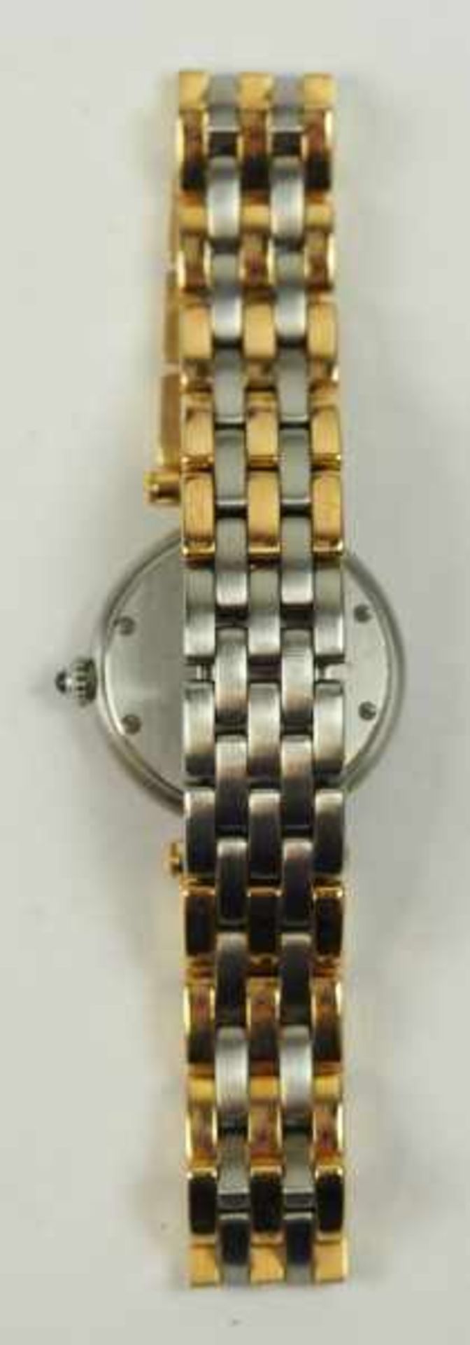 7.5.) UhrenCartier: Damen-Armbanduhr.Gehäuse und Gliederarmband in Stahl / Gold.Zustand: II7.5 ) - Image 6 of 9