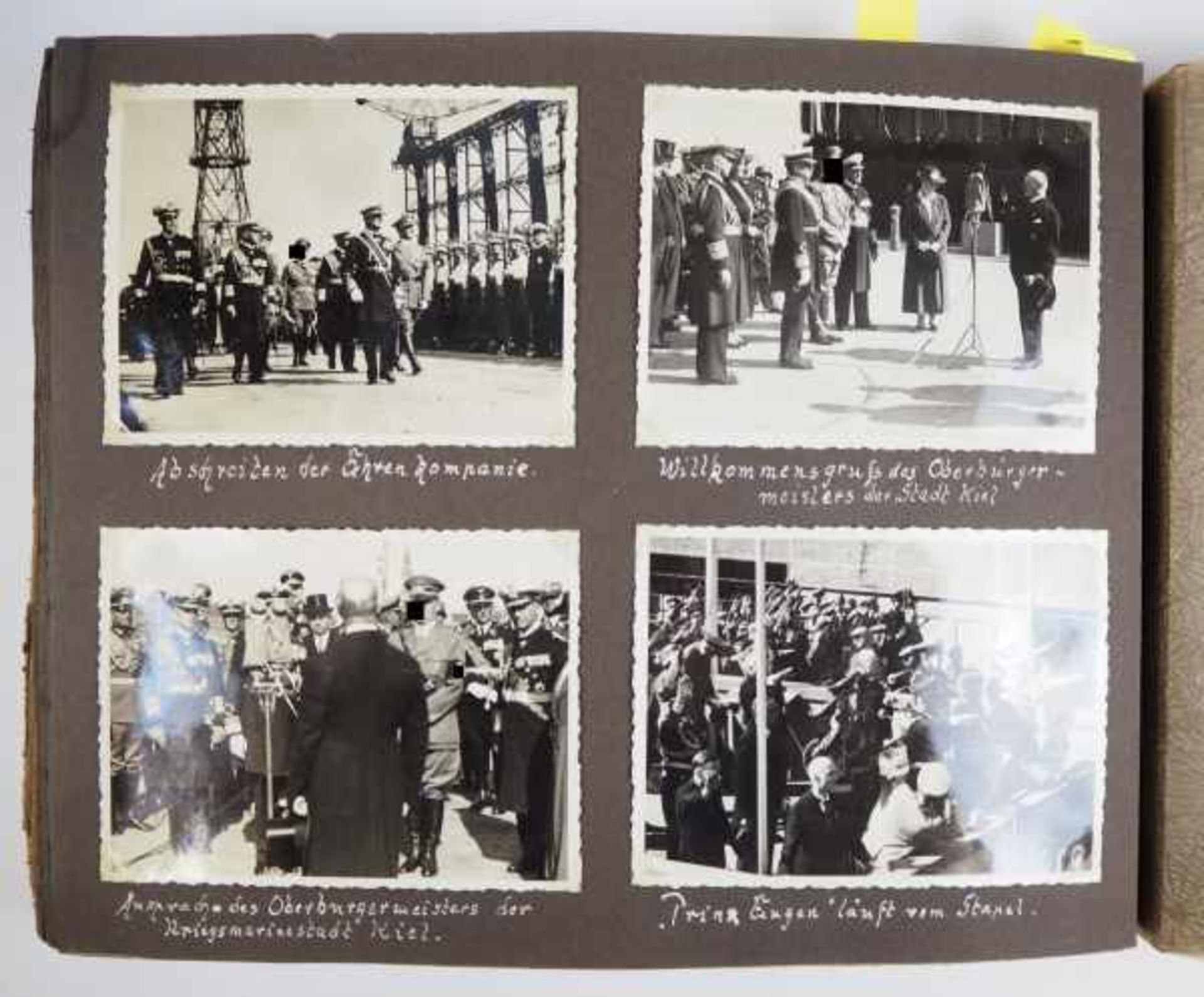 3.2.) Fotos / PostkartenKriegsmarine: Fotoalbum eines Bootsmaaten des Schweren Kreuzers "Prinz - Image 3 of 10