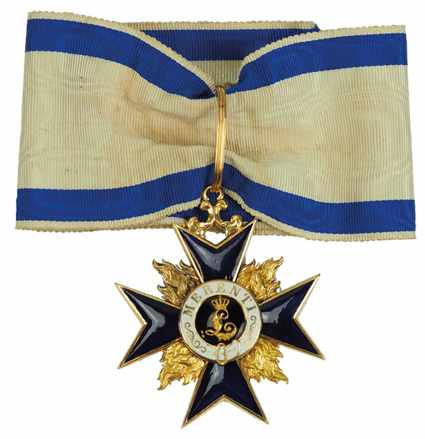 1.1.) Kaiserreich (bis 1933)Bayern: Militär-Verdienst-Orden, Kreuz 2. Klasse.Gold, teilweise