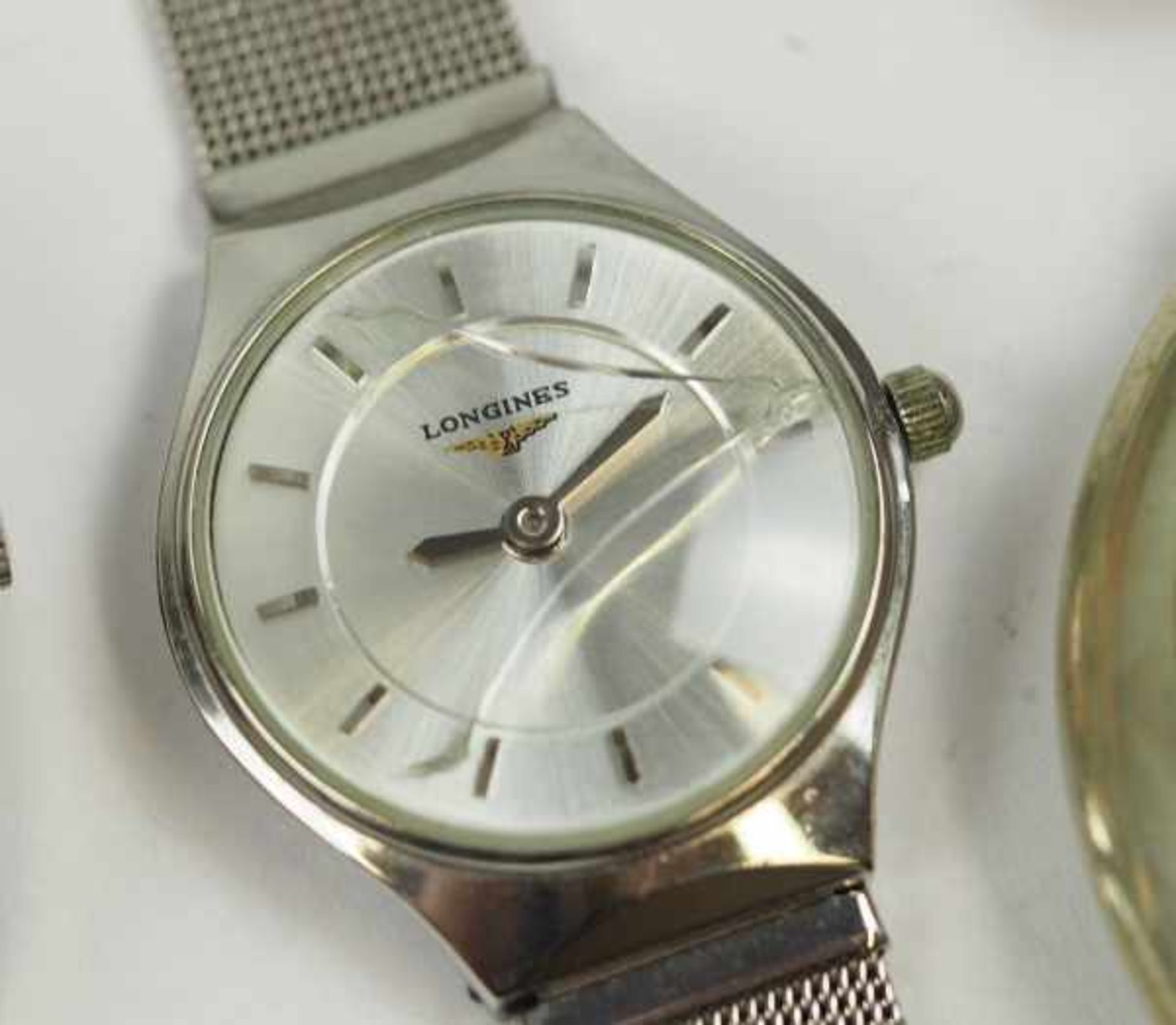 7.5.) UhrenLot Taschenuhren.Diverse. U.a. Logines und Junghans.Zustand: II7.5 ) Watches - Image 3 of 6