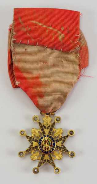 2.1.) EuropaFrankreich: Orden des Hl. Ludwig, Ritterkreuz - Prinzengröße.Gold, durchbrochen - Image 4 of 5