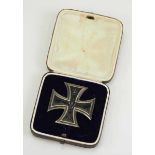 1.1.) Kaiserreich (bis 1933)Preussen: Eisernes Kreuz, 1914, 1. Klasse, im Etui.Geschwärzter