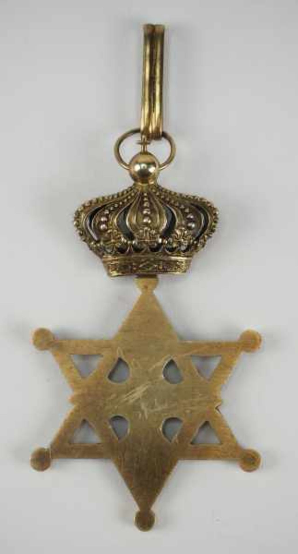 2.2.) WeltÄthiopien: Orden vom Siegel König Salomons, 2. Modell, Komtur.Silber vergoldet, - Image 3 of 3