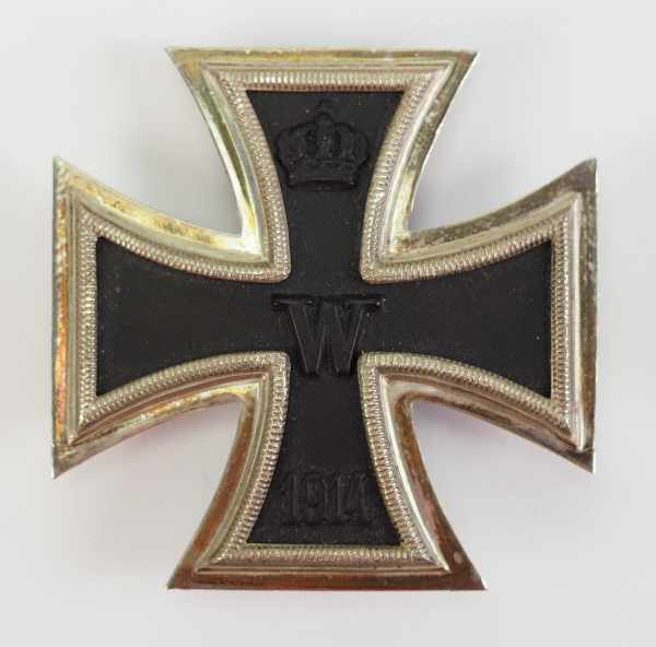 1.1.) Kaiserreich (bis 1933)Preussen: Eisernes Kreuz, 1914, 1. Klasse.Geschwärzter Eisenkern,