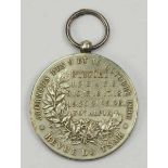 2.2.) WeltRussland: Französische Manöver Medaille 1896.Versilbert.Zustand: II2.2.) World