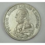 7.4.) MünzenSachsen: Taler 1825.Silber, S zwischen den Jahreszahlen 18 und 25 gemarkt.Zustand: II7.4