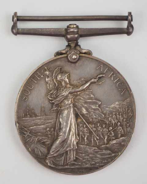 2.1.) EuropaGroßbritannien: Queens South Africa Medal - Rand Rifles.Silber, ohne Spange, im Rand - Image 3 of 3