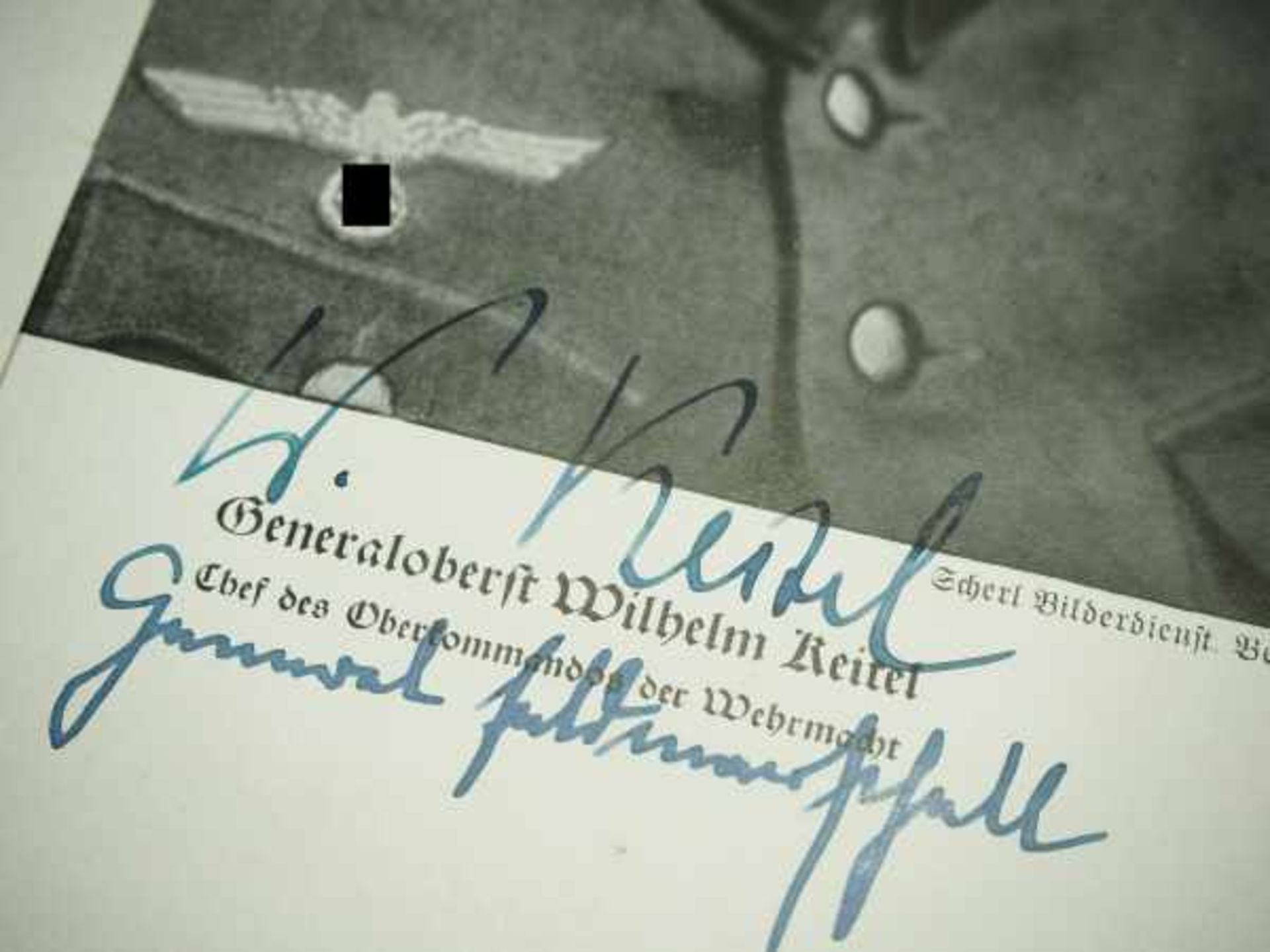 3.3.) AutographenGöring / Keitel / Ludendorff.- Göring, Hermann,- Keitel, Wilhelm,- Ludendorff, - Image 5 of 8