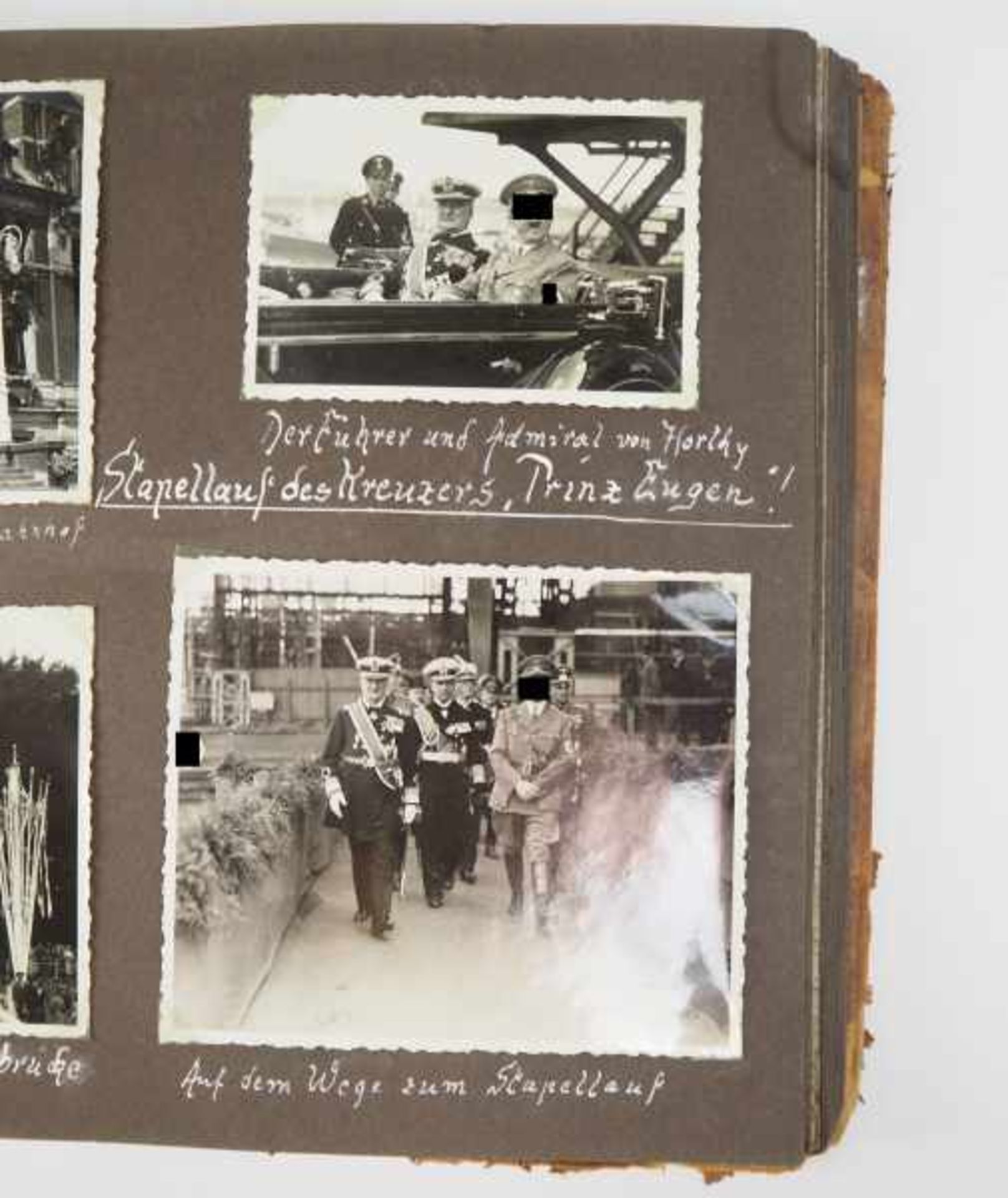 3.2.) Fotos / PostkartenKriegsmarine: Fotoalbum eines Bootsmaaten des Schweren Kreuzers "Prinz - Image 8 of 10