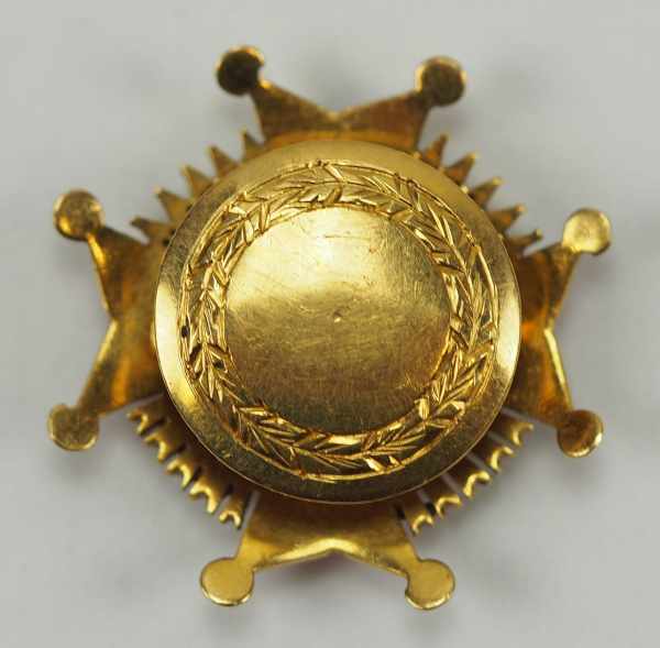 2.1.) EuropaSpanien: Cisneros Orden, Bruststern Miniatur.Gold, teilweise emailliert, mehrteilig - Image 3 of 3