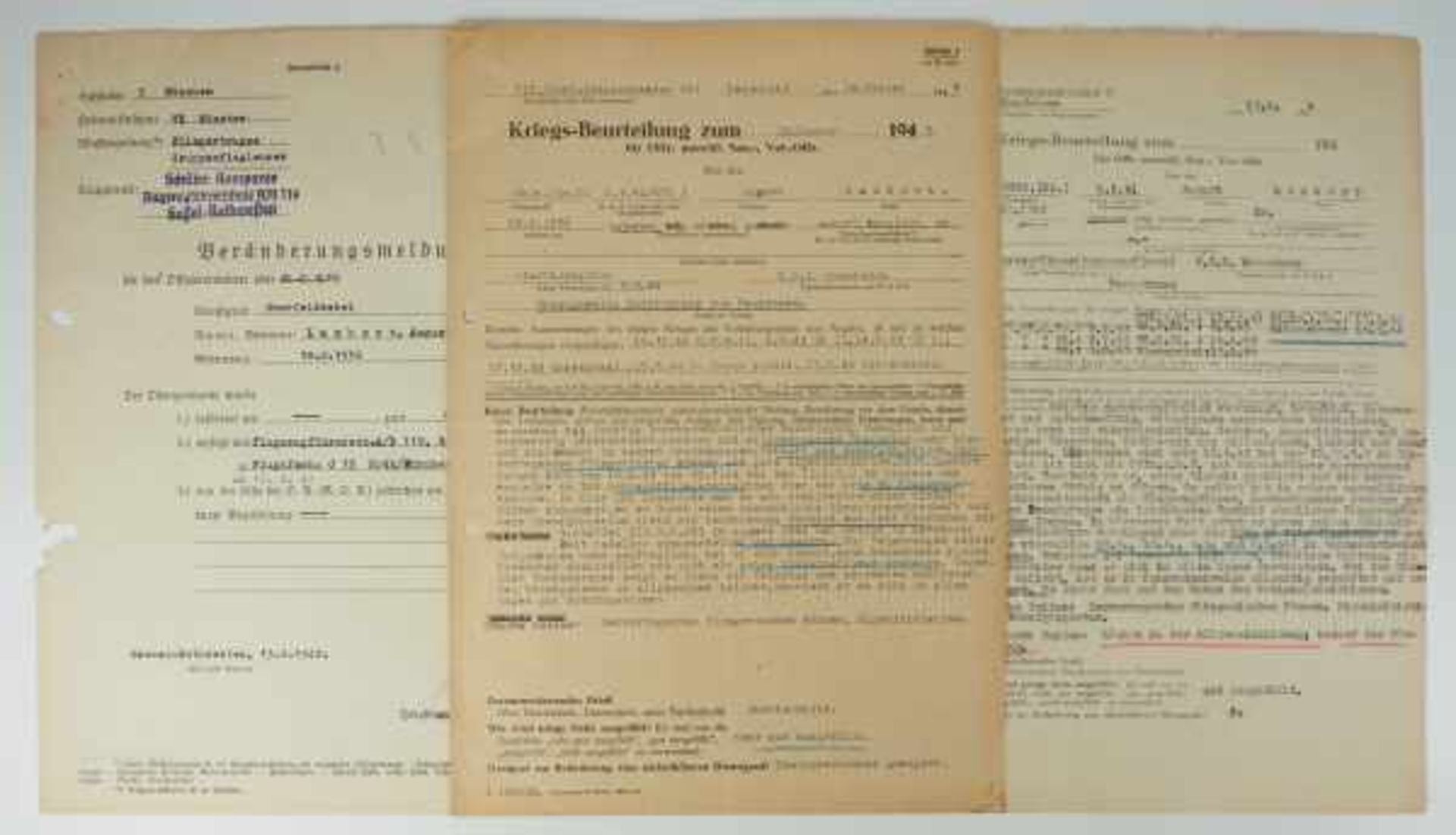 3.1.) Urkunden / DokumenteDokumente des Oberfeldwebel August Lambert der II./ Schlachtgeschwader - Image 2 of 2