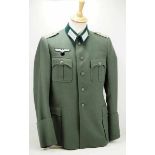 4.1.) Uniformen / KopfbedeckungenWehrmacht: Feldbluse des Oberst der Infanterie Dr. Lothar