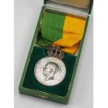 2.1.) EuropaSchweden: Medaille der Patriotischen Gesellschaft, in Silber, im Etui.Silber, Gustav