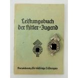 1.2.) Deutsches Reich (1933-45)HJ-Leistungsabzeichen, in Silber, mit Leitstungsbuch für einen