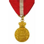 1.1.) Kaiserreich (bis 1933)Baden: Medaille zur Hochzeit Max von Baden 1900, in Gold.Gold, WP und