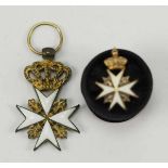 2.1.) EuropaGroßbritannien: Order of St. John, 2 Miniaturen.Diverse Ausführungen.Zustand: II2.1.)