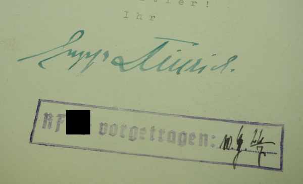 3.3.) AutographenDietrich, Sepp.(1892-1966). SS-Oberst-Gruppenführer und Generaloberst der Waffen- - Image 3 of 3