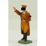 7.3.) SpielzeugLineol: Adolf Hitler.Unbespielte Adolf Hitler Figur, der rechte Arm beweglich, im