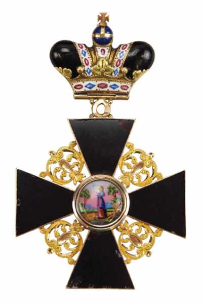 2.2.) WeltRussland: Orden der hl. Anna, 2. Modell (1810-1917), 1. Klasse Kleinod, mit Krone -