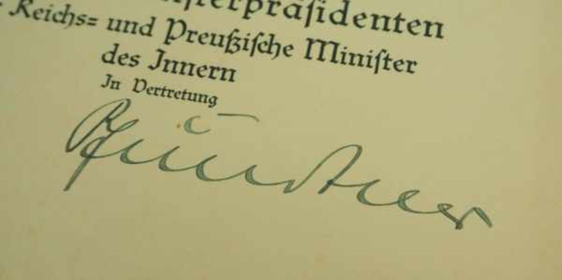 3.1.) Urkunden / DokumenteUrkundennachlass eines Regierungsrat beim Reichskommissar für die - Image 3 of 7