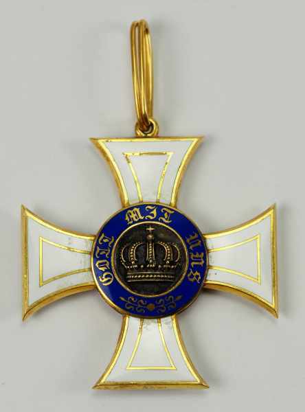 1.1.) Kaiserreich (bis 1933)Preussen: Kronen-Orden, 3. Modell (1869-1918), 2. Klasse - W.Gold,