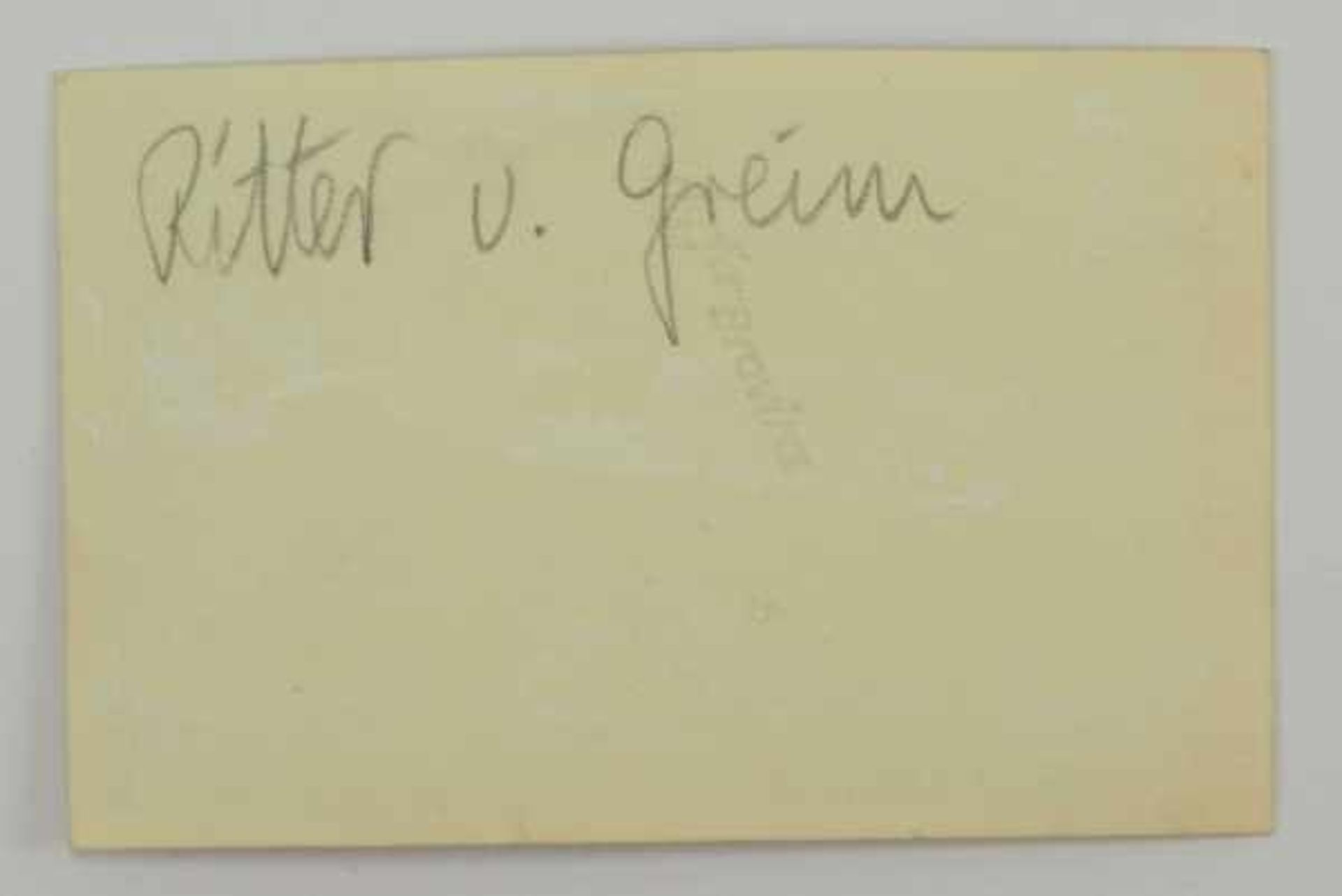 3.3.) AutographenRitter v. Greim, Robert.(1892-1945). Träger des Pour le Mérite und der 92. - Image 5 of 6