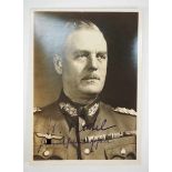 3.3.) AutographenKeitel, Wilhelm.(1882-1946). Generalfeldmarschall und Chef des Oberkommandos der