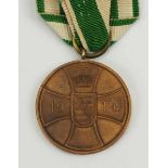 1.1.) Kaiserreich (bis 1933)Sachsen-Altenburg: Tapferkeistmedaille 1914 - Bronze.Bronze, am Bande.