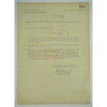 3.3.) AutographenWestphal, Siegfried.(1902-1982). General der Kavallerie, Chef des Generalstabes,